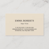 Bakery Pastry Chef Cute Piping Bag & Heart Brown Visitekaartje (Achterkant)