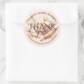 Bakery Pastry Chef Gold Baking Catering Thank You Ronde Sticker (Tas)