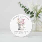 Bakery Pastry Chef mug Boho chic flower patisserie Kaart (Staand voorkant)