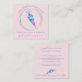 Bakery Pastry Chef uniek Vierkante Visitekaartje (Voorkant / Achterkant)