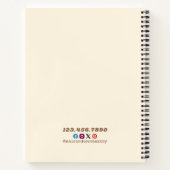 Bakery Pastry Chef Watercolor Gold Baking Catering Notitieboek (Achterkant)