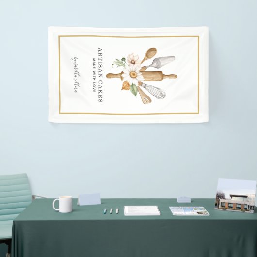 Bakery Pastry Chef Waterverf Tools Business Banne Spandoek (Beurs)
