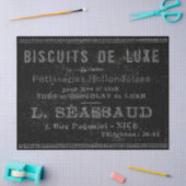 Bakery Patisserie Franse grens zwart-wit Tissuepapier (Craft)