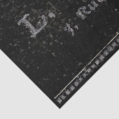 Bakery Patisserie Franse grens zwart-wit Tissuepapier (Detail)