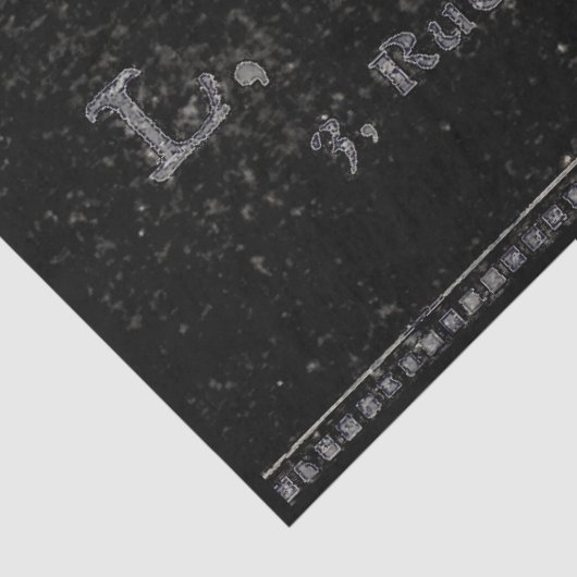 Bakery Patisserie Franse  grens zwart-wit Tissuepapier (Detail)