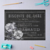 Bakery Patisserie French Black Ad Peony Tissuepapier (Craft)