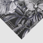 Bakery Patisserie French Black Ad Peony Tissuepapier (Detail)