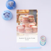 Bakery Photo Overlay Social Media QR-code Flyer (Enkel)