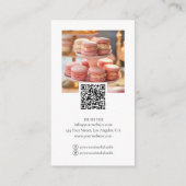 Bakery Photo Overlay Social Media QR-code Visitekaartje (Achterkant)