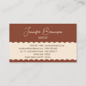 Bakery Photo Tasty Visitekaartje (Achterkant)