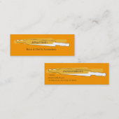 Bakery Professional Chefs Rolling Pin Mini Visitekaartje (Voorkant / Achterkant)