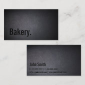 Bakery Professional Dark Minimalist Visitekaartje (Voorkant / Achterkant)