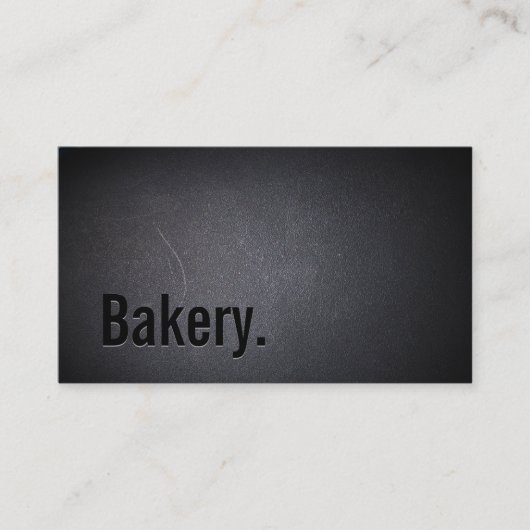 Bakery Professional Dark Minimalist Visitekaartje (Voorkant)