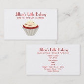 Bakery Red Velvet Cupcake Visitekaartje (Voorkant / Achterkant)