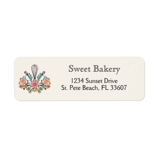 Bakery Return Label (Voorkant)