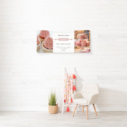 Bakery Rolling Pin Custom Photo Business Spandoek (Insitu)