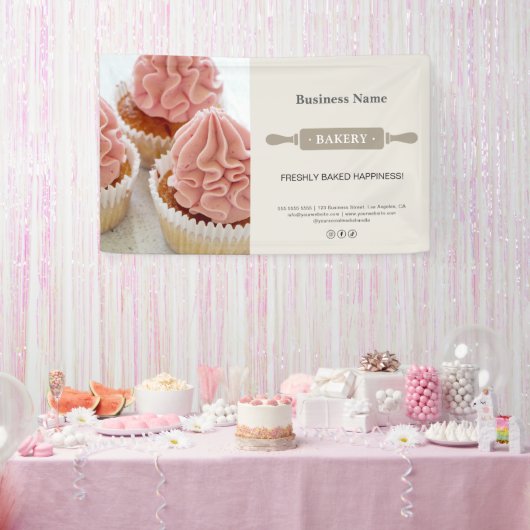 Bakery Rolling Pin Photo Business Spandoek (Feest)