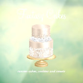 Bakery Roos Gold White-script Raamsticker (Vel 3)