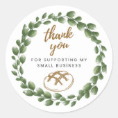 Bakery Sourdough Thank You Round Sticker (Voorkant)