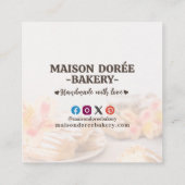 Bakery Store Pastry Cake Baker Thank You For Order Kortingskaartje (Achterkant)