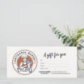 Bakery Store Pastry Chef Baker Gift Certificate (Staand voorkant)