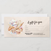 Bakery Store Pastry Chef Baker Gift Certificate (Voorkant)