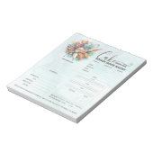 Bakery Store Pastry Chef Cake Baker Order Form Notitieblok (Linkerzijde)