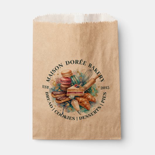 Bakery Store Pastry Chef Dessert Sweets Cake Baker Bedankzakje (Voorkant)