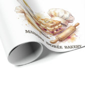 Bakery Store Pastry Chef Dessert Sweets Cake Baker Cadeaupapier (Rol Hoek)