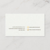 Bakery Store Pastry Chef Dessert Sweets Cake Baker Visitekaartje (Achterkant)