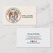 Bakery Store Pastry Chef Dessert Sweets Cake Baker Visitekaartje (Voorkant / Achterkant)