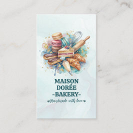 Bakery Store Pastry Chef Dessert Sweets Cake Baker Visitekaartje