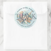 Bakery Store Pastry Chef Dessert Sweets Thank You Ronde Sticker (Tas)