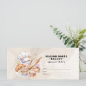 Bakery Store Pastry Chef Desserts Gift Certificate (Staand voorkant)