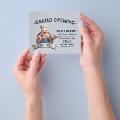 Bakery Store Pastry Chef Desserts Grand Opening Flyer (Hand)