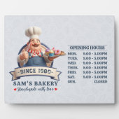 Bakery Store Pastry Chef Desserts Opening Hours Fotoplaat (Voorkant)
