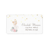 Bakery Taart Handgereedschap Bloemen Confetti Etiket (Voorkant)