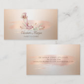 Bakery Tool Flower Roos Gold Bruske Visitekaartje (Voorkant / Achterkant)