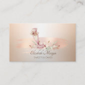 Bakery Tool Flower Roos Gold Bruske Visitekaartje (Voorkant)