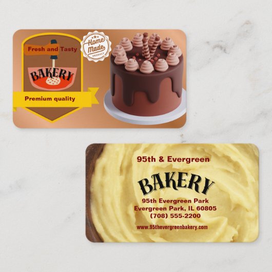 bakery visitekaartje (Voorkant / Achterkant)