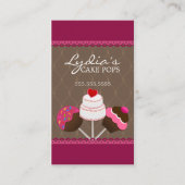 Bakery voor Cake Pops Visitekaartje (Voorkant)