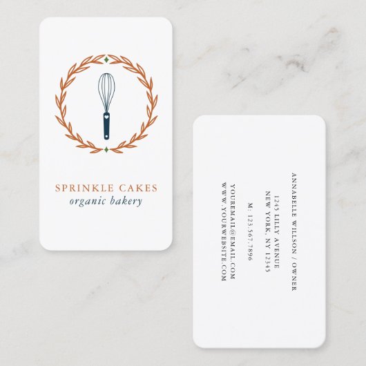 Bakery Whisk  Visitekaartje (Voorkant / Achterkant)