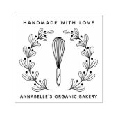 Bakery Whisk Wreath Zelfinktende Stempel (Design)
