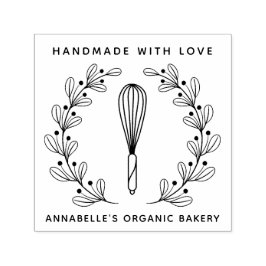 Bakery Whisk Wreath Zelfinktende Stempel