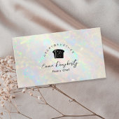 Bakery White Opal Holographic Bread Logo Visitekaartje