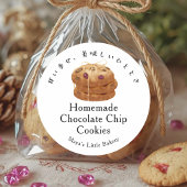 Bakeryproductnaam Rustic Cookie Stack Ronde Sticker