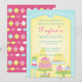 Bakeshoppe-uitnodiging Kaart (Voorkant / Achterkant)