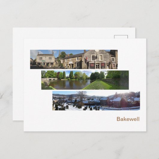 Bakewell Panoramas Briefkaart (Voorkant / Achterkant)