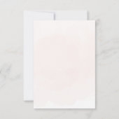 Bakfeestje Verjaardagsmeisjes | Elegante zachte pa Bedankkaart (Achterkant)