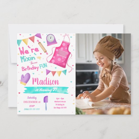 Bakfoto-uitnodiging Kaart (Voorkant)